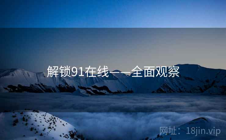 解锁91在线——全面观察