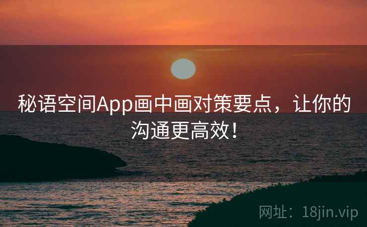 秘语空间App画中画对策要点,让你的沟通更高效!