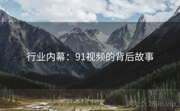 行业内幕:91视频的背后故事
