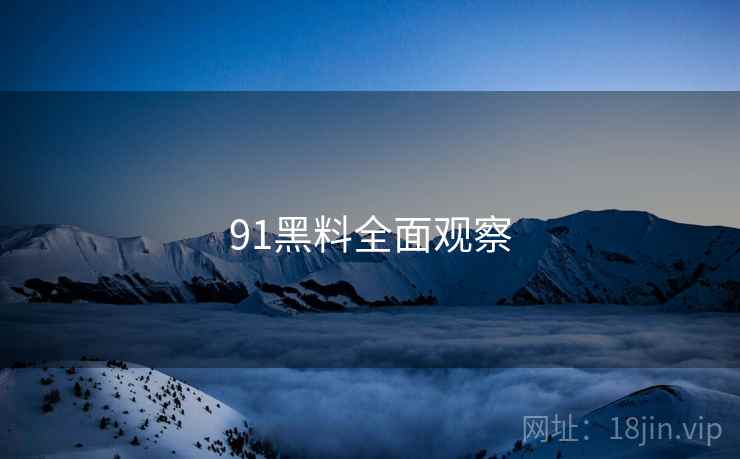 91黑料全面观察