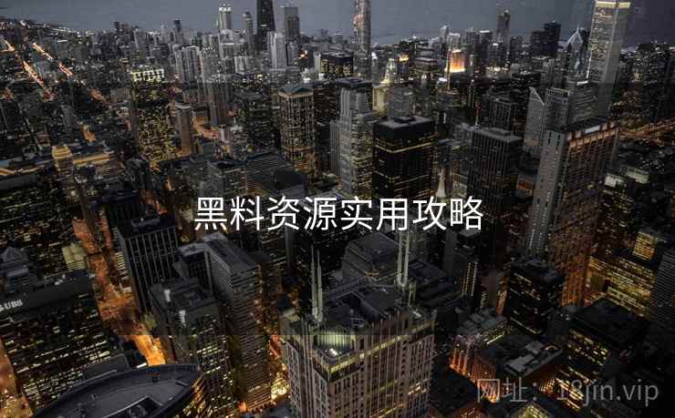 黑料资源实用攻略