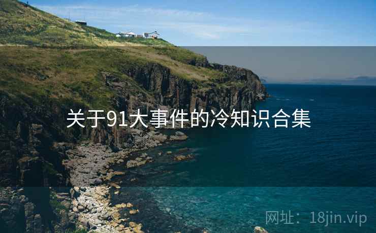 关于91大事件的冷知识合集
