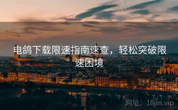 电鸽下载限速指南速查,轻松突破限速困境