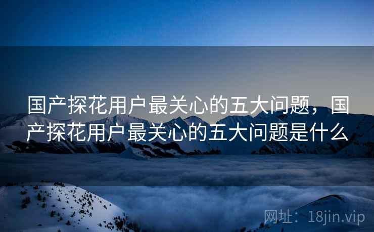 详细阅读:国产探花用户最关心的五大问题,国产探花用户最关心的五大问题是什么 国产探花用户最关心的五大问题,国产探花用户最关心的五大问题是什么