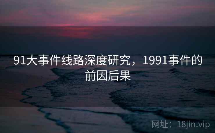 91大事件线路深度研究,1991事件的前因后果